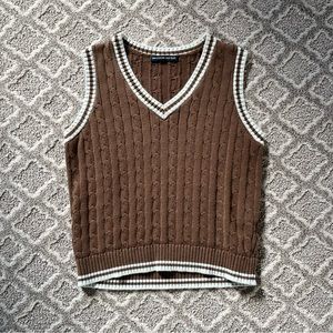 Brandy Melville Marlena Cotton Sweater Vest